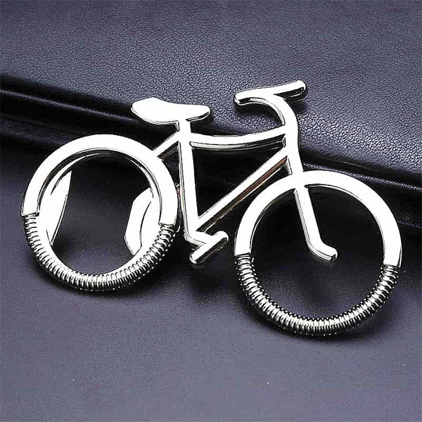 porte clef en forme de velo décapsuleur