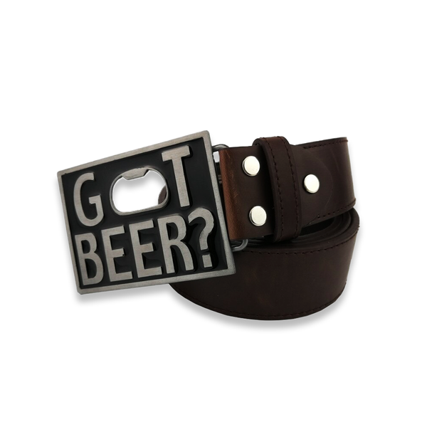 CEINTURE DÉCAPSULEUR CUIR "GOT BEER ?"