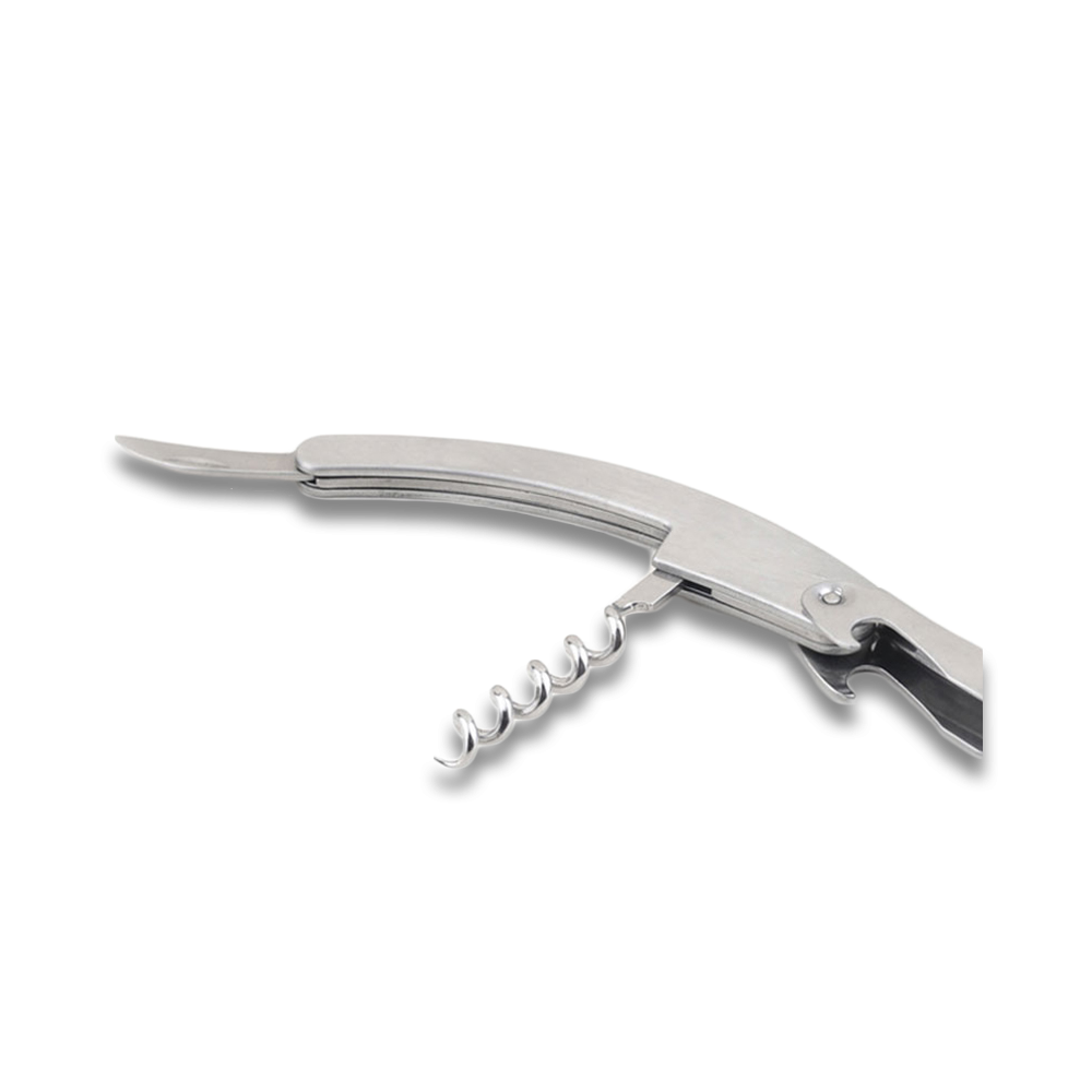 Set Limonadier 4 Pièces Inox - Tire-bouchon, Décapsuleur, Coupe-capsule - Pour Sommeliers Et Amateurs De Vin
